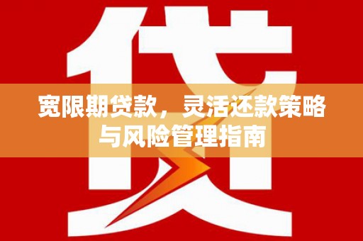 正蓝旗宽限期贷款，灵活还款策略与风险管理指南