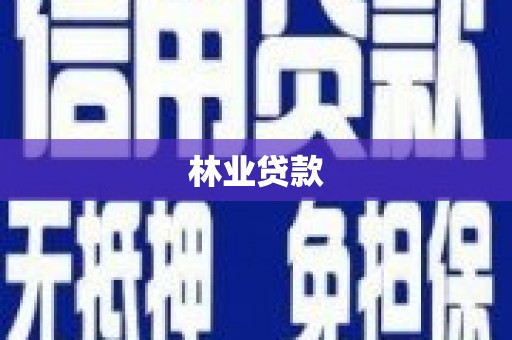 正蓝旗林业贷款