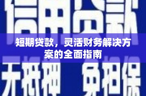 正蓝旗短期贷款，灵活财务解决方案的全面指南