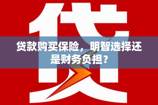 正蓝旗贷款购买保险，明智选择还是财务负担？