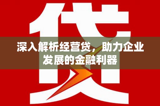 正蓝旗深入解析经营贷，助力企业发展的金融利器
