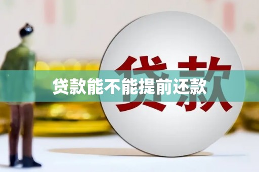 正蓝旗贷款能不能提前还款