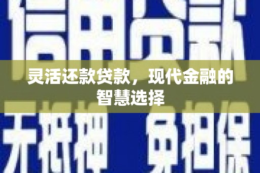 正蓝旗灵活还款贷款，现代金融的智慧选择