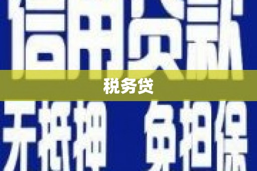 正蓝旗税务贷