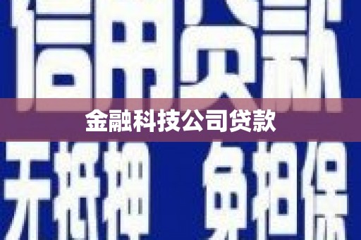 正蓝旗金融科技公司贷款