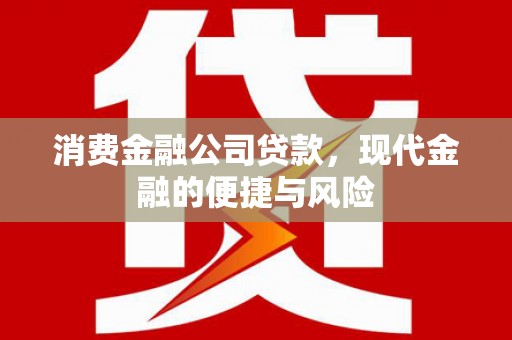 正蓝旗消费金融公司贷款，现代金融的便捷与风险