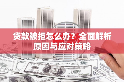 正蓝旗贷款被拒怎么办？全面解析原因与应对策略