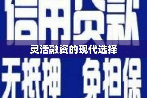 正蓝旗灵活融资的现代选择