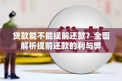 正蓝旗贷款能不能提前还款？全面解析提前还款的利与弊